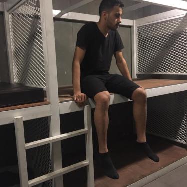 Hakeem Ali Mohamed Ali al-Araibi in detention at Suvarnabhumi Airport in Bangkok. 