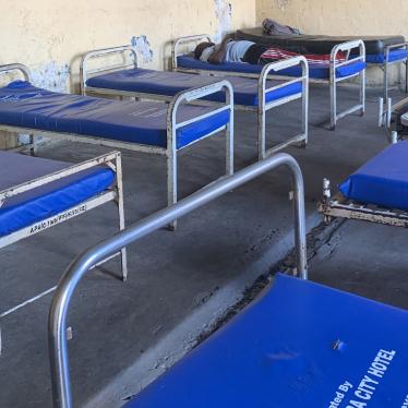 The dormitory in the men’s forensic ward of the Accra Psychiatric Hospital in Ghana. The dormitory has since been refurbished. 